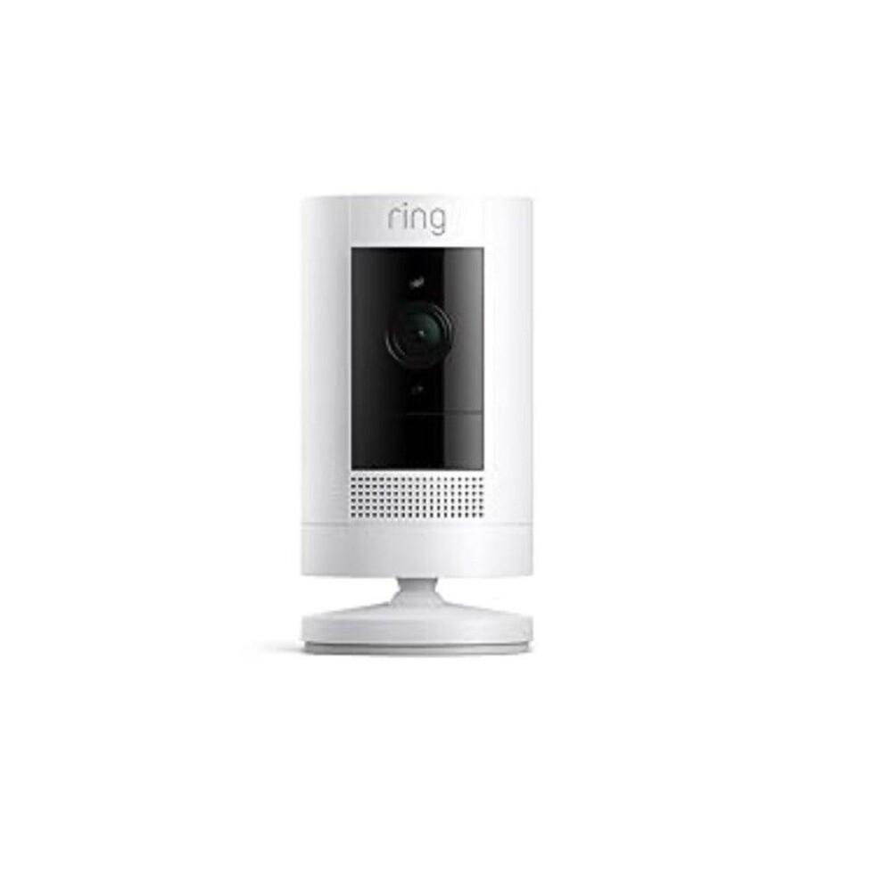 Ring Outdoor Cam Battery  Smart Security Camera White New